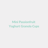 Mini Passionfruit Yoghurt Granola Cups